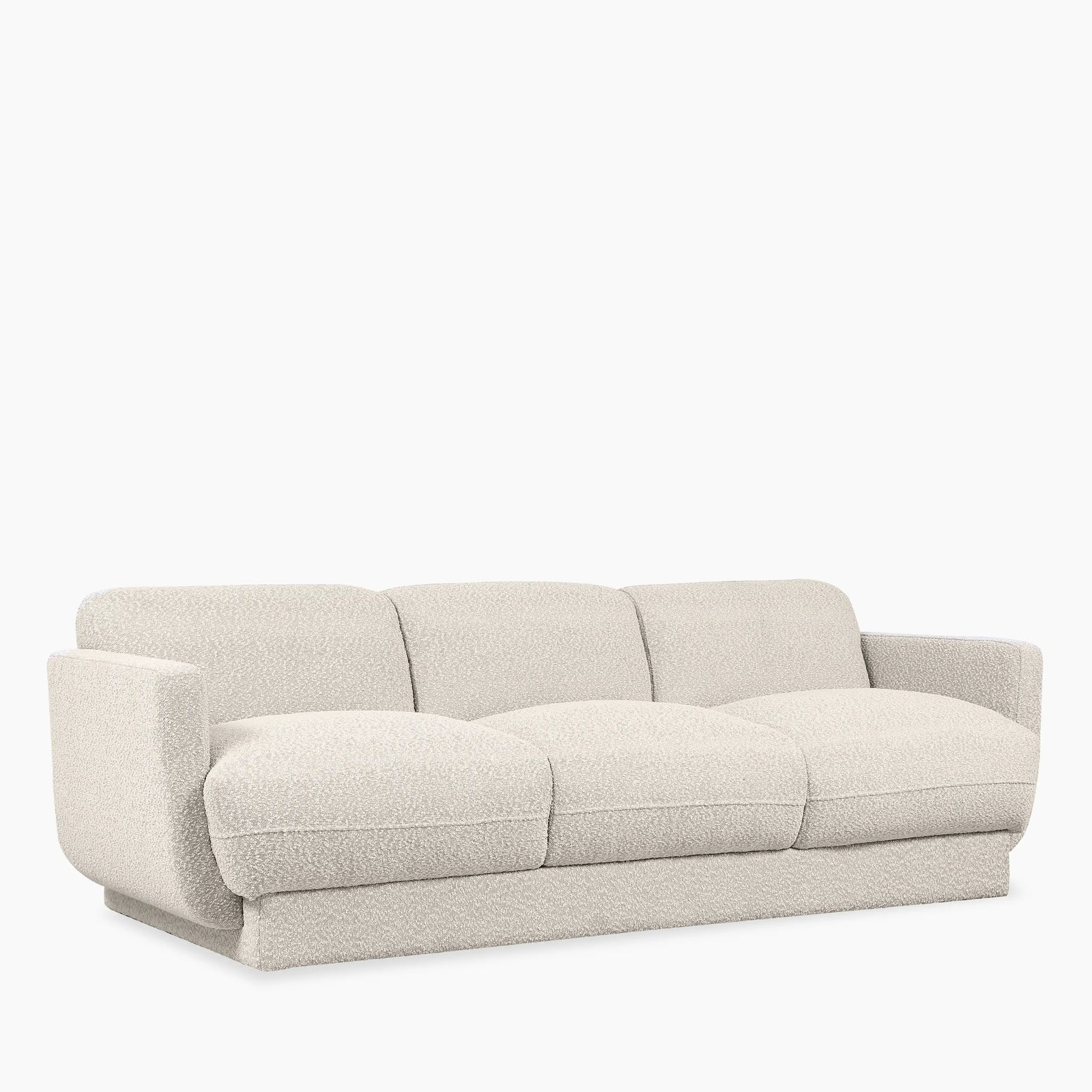 Connick 3 Seater Sofa | Speckled Stone Sustainable Boucle