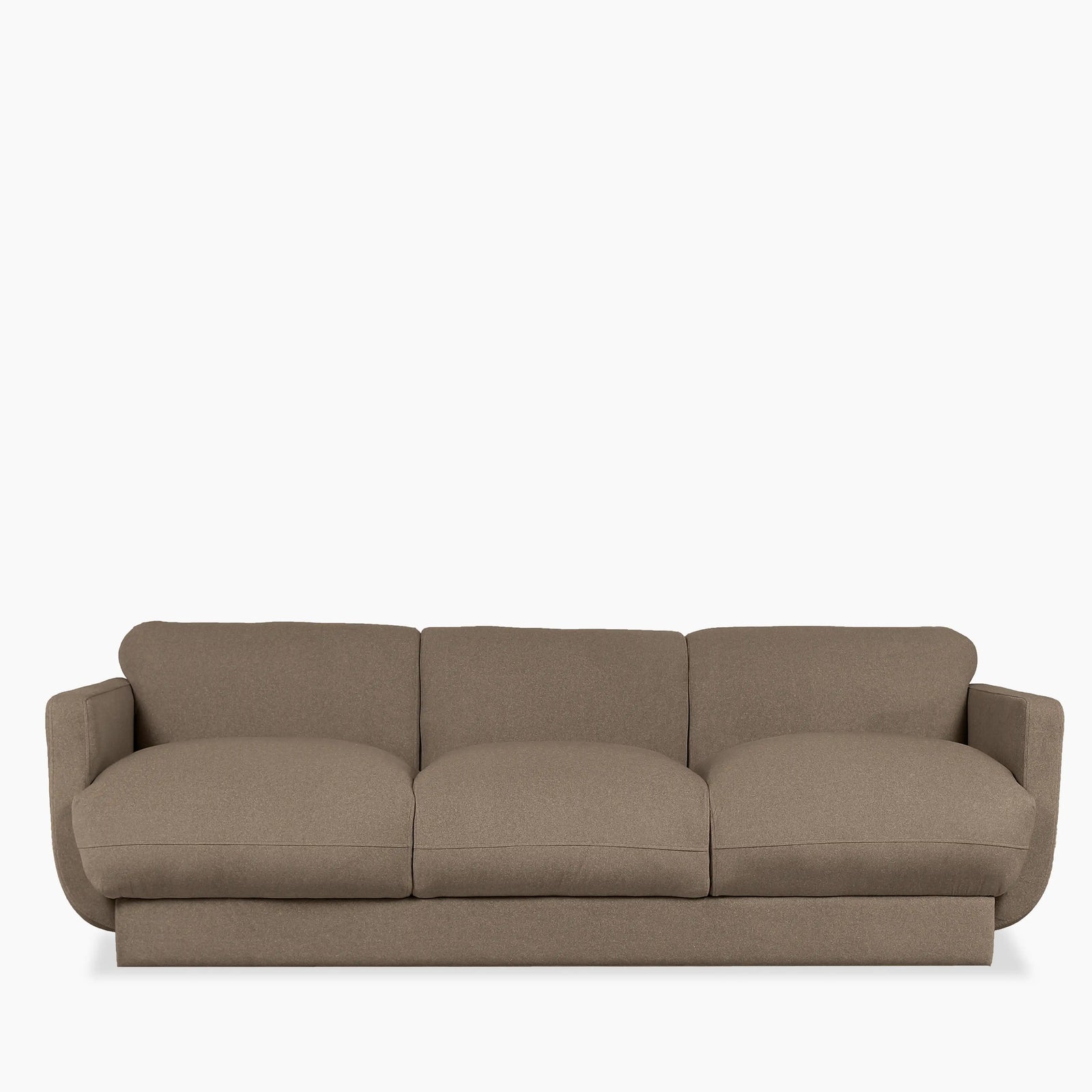 Connick 3 Seater Sofa | Truffle Brown Sustainable Mohair Velvet