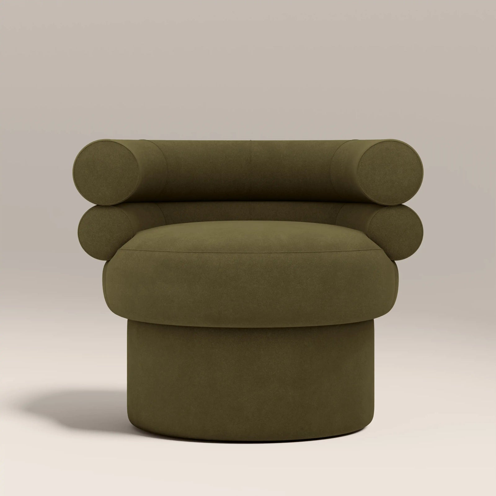 Ethan Accent Chair | Moss Green Sustainable Mohair Velvet