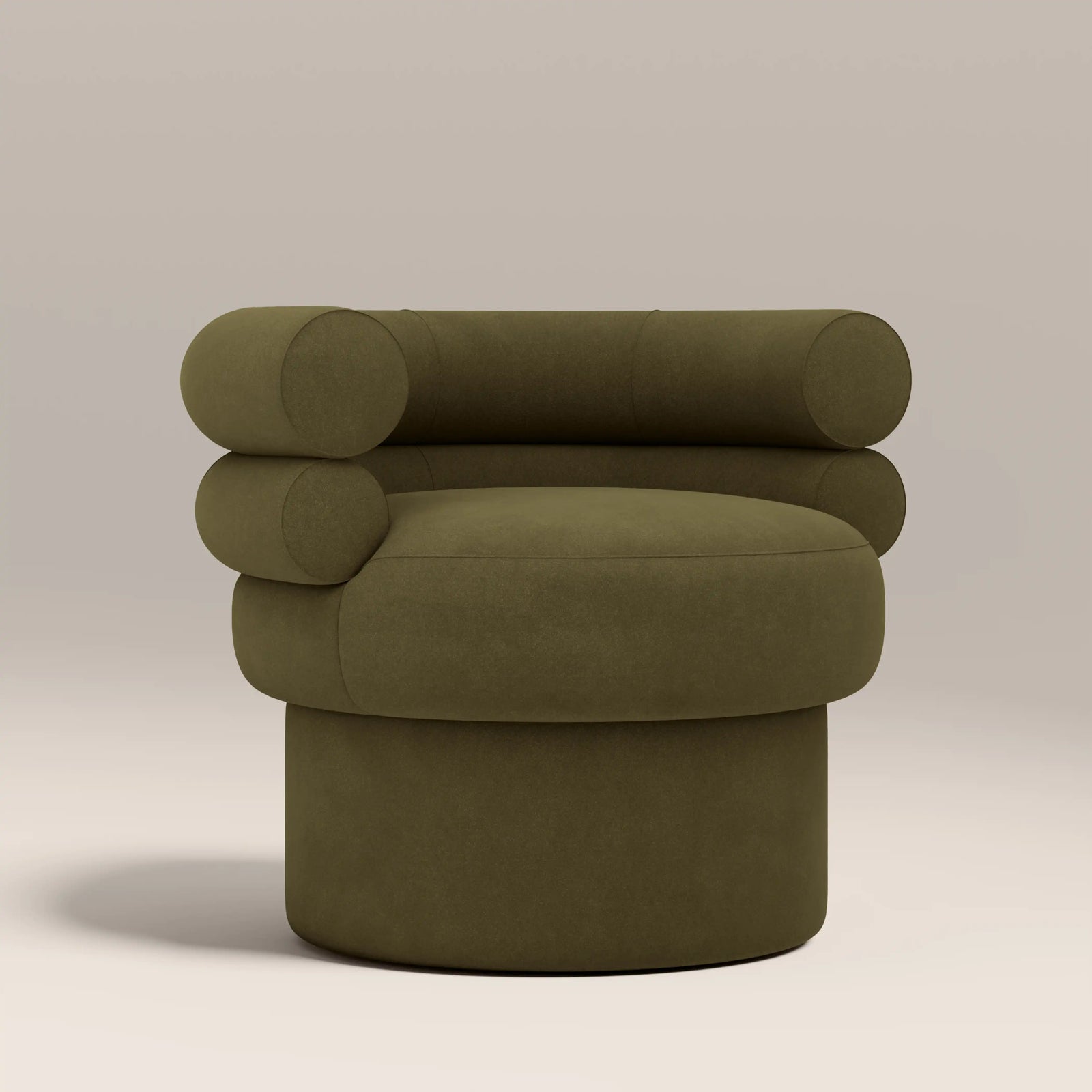 Ethan Accent Chair | Moss Green Sustainable Mohair Velvet