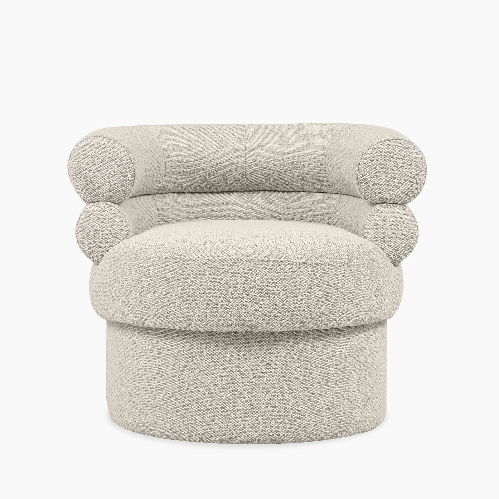 Ethan Accent Chair | Speckled Stone Sustainable Boucle