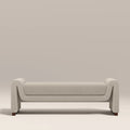Bennett Bench | Speckled Stone Sustainable Boucle & Walnut