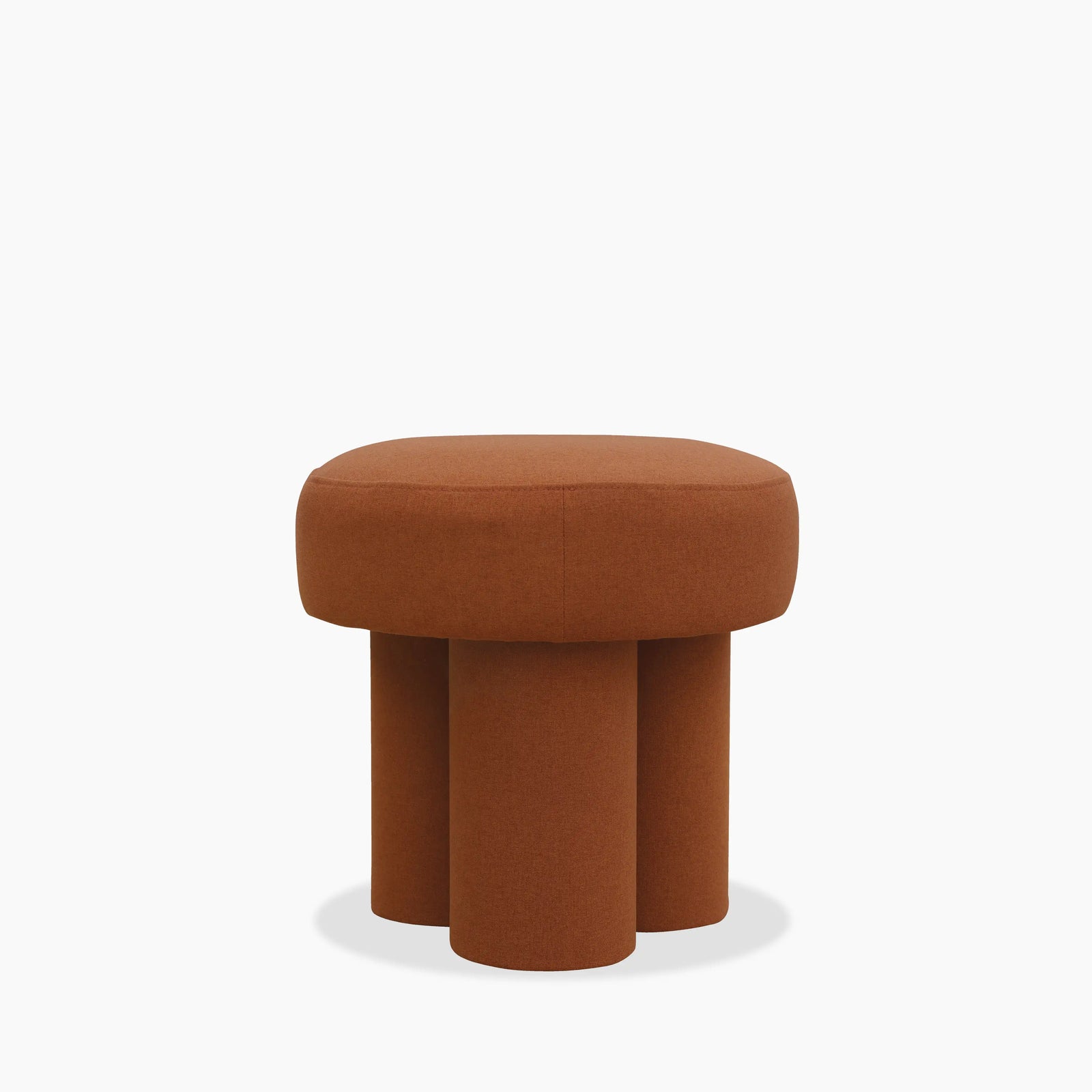 Ayla Pouffe | Rust Orange Fabric