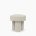 Ayla Pouffe | Speckled Stone Sustainable Boucle