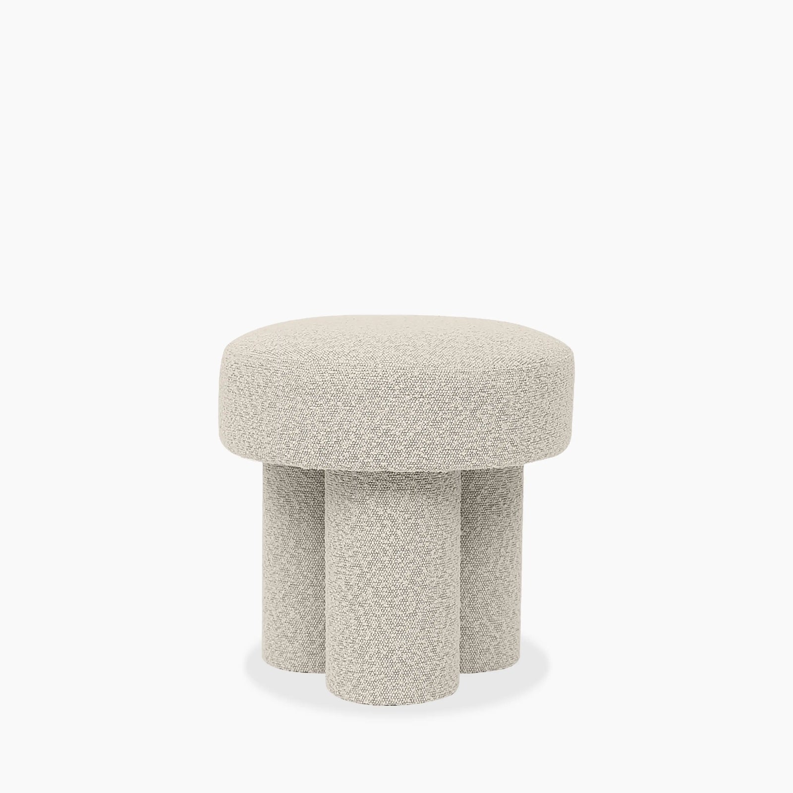 Ayla Pouffe | Speckled Stone Sustainable Boucle