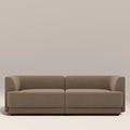 Harley 3 Seater Sofa | Truffle Brown Sustainable Mohair Velvet