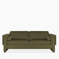 Ava 3 Seater Sofa | Moss Green Sustainable Mohair Velvet