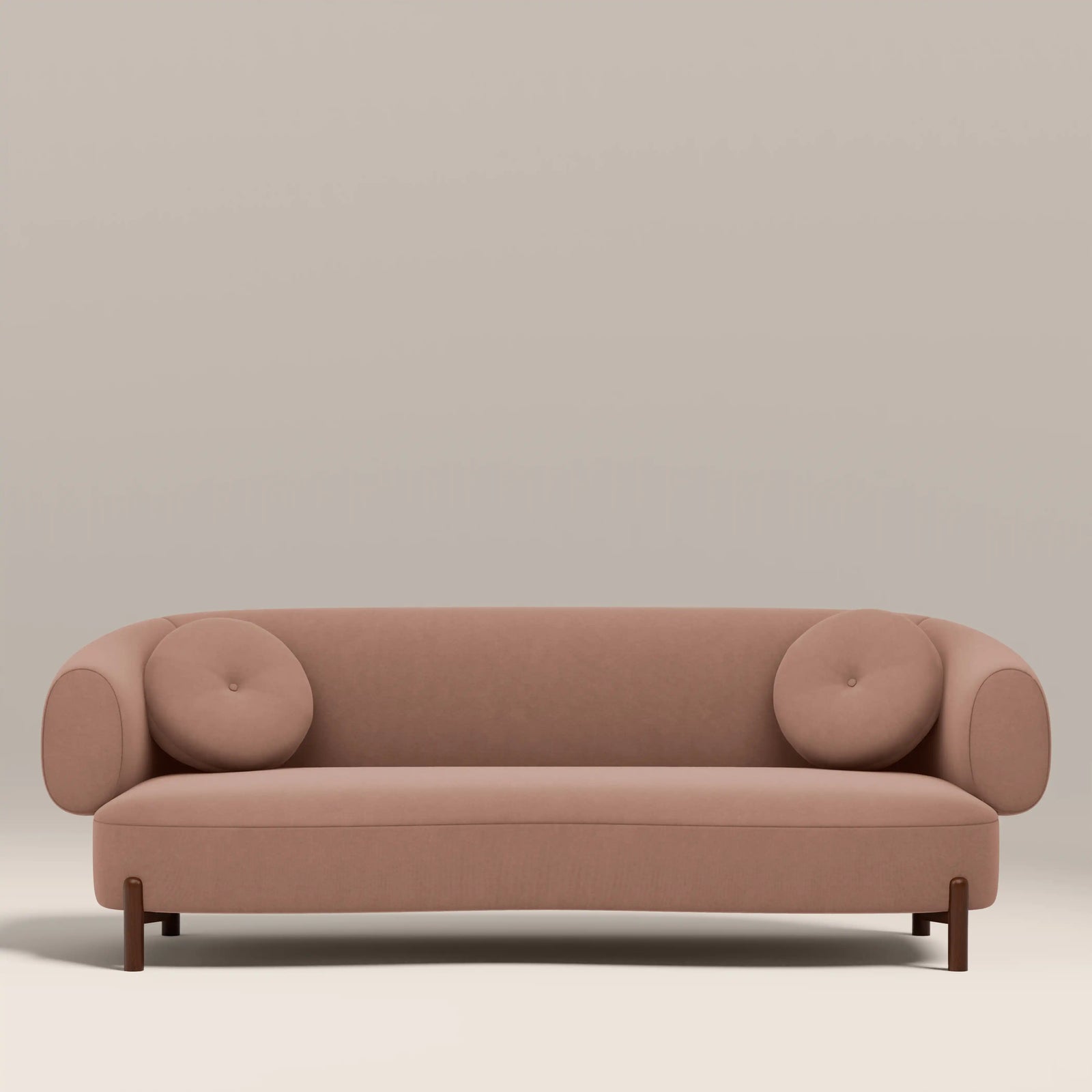 Hallfield 3 Seater Sofa | Blush Pink Sustainable Velvet