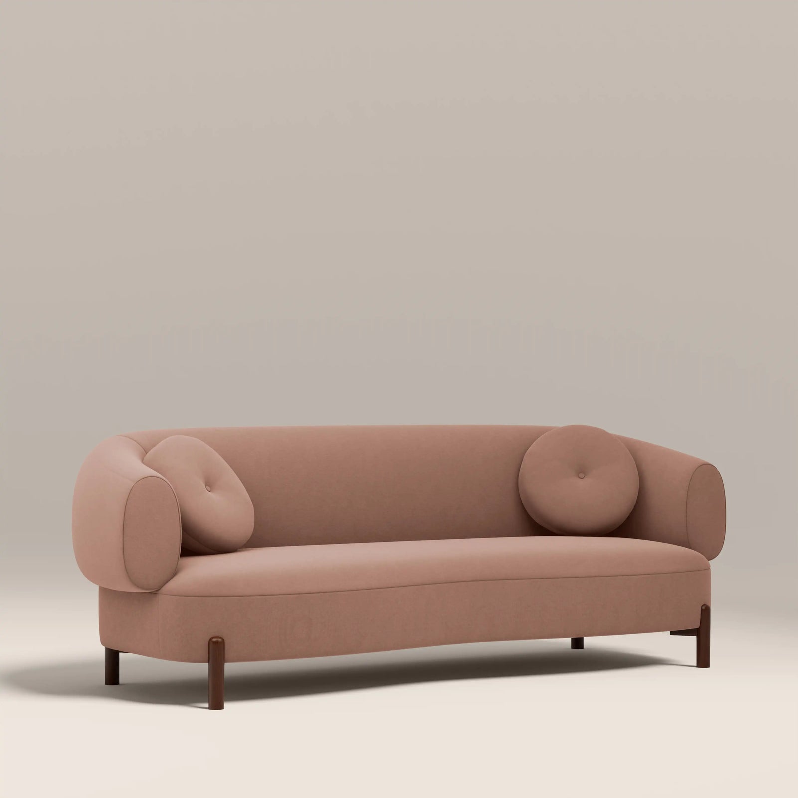 Hallfield 3 Seater Sofa | Blush Pink Sustainable Velvet