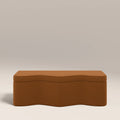 Ivan Storage Ottoman | Caramel Brown Sustainable Mohair Velvet