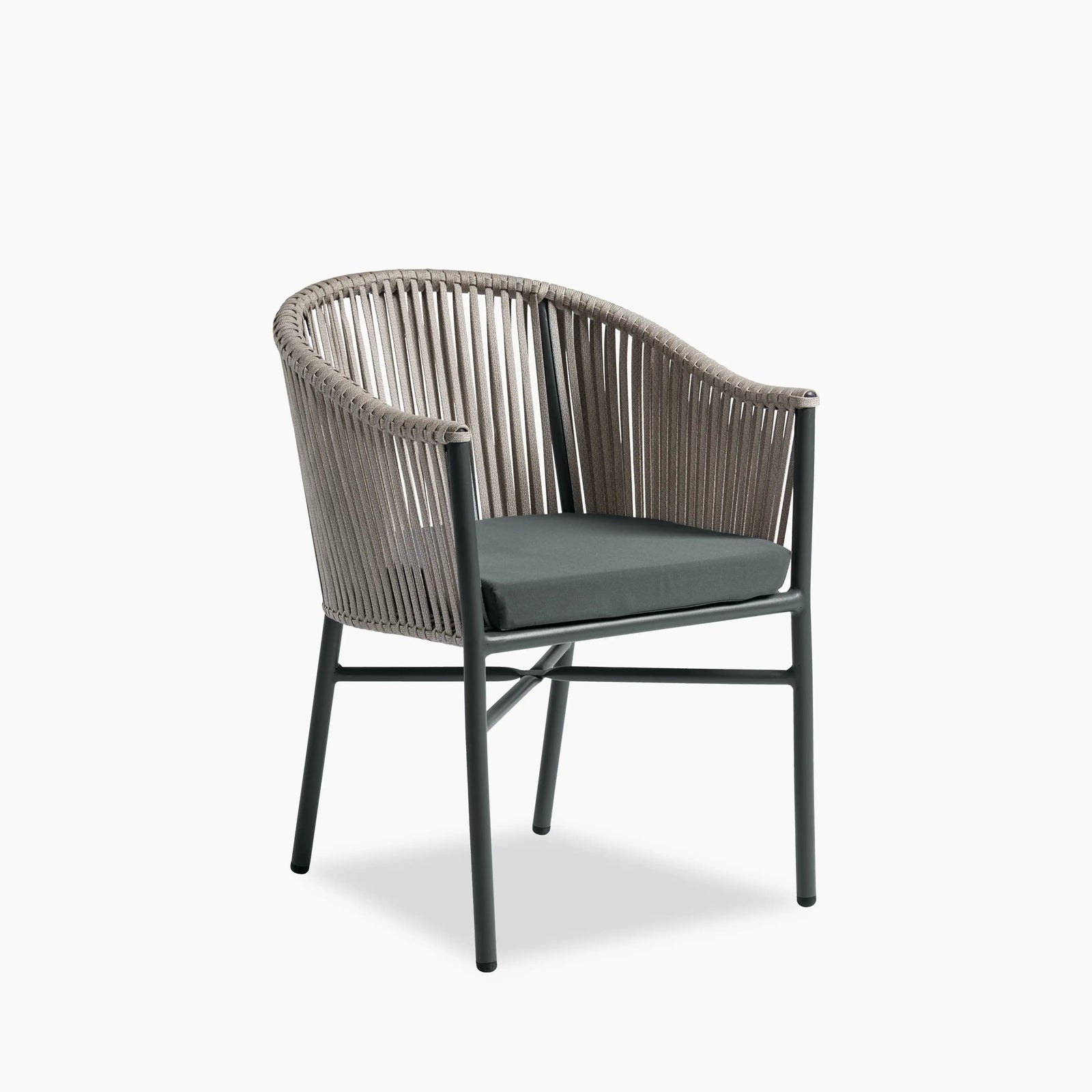 Rowan Stackable Dining Chair | Dark Grey
