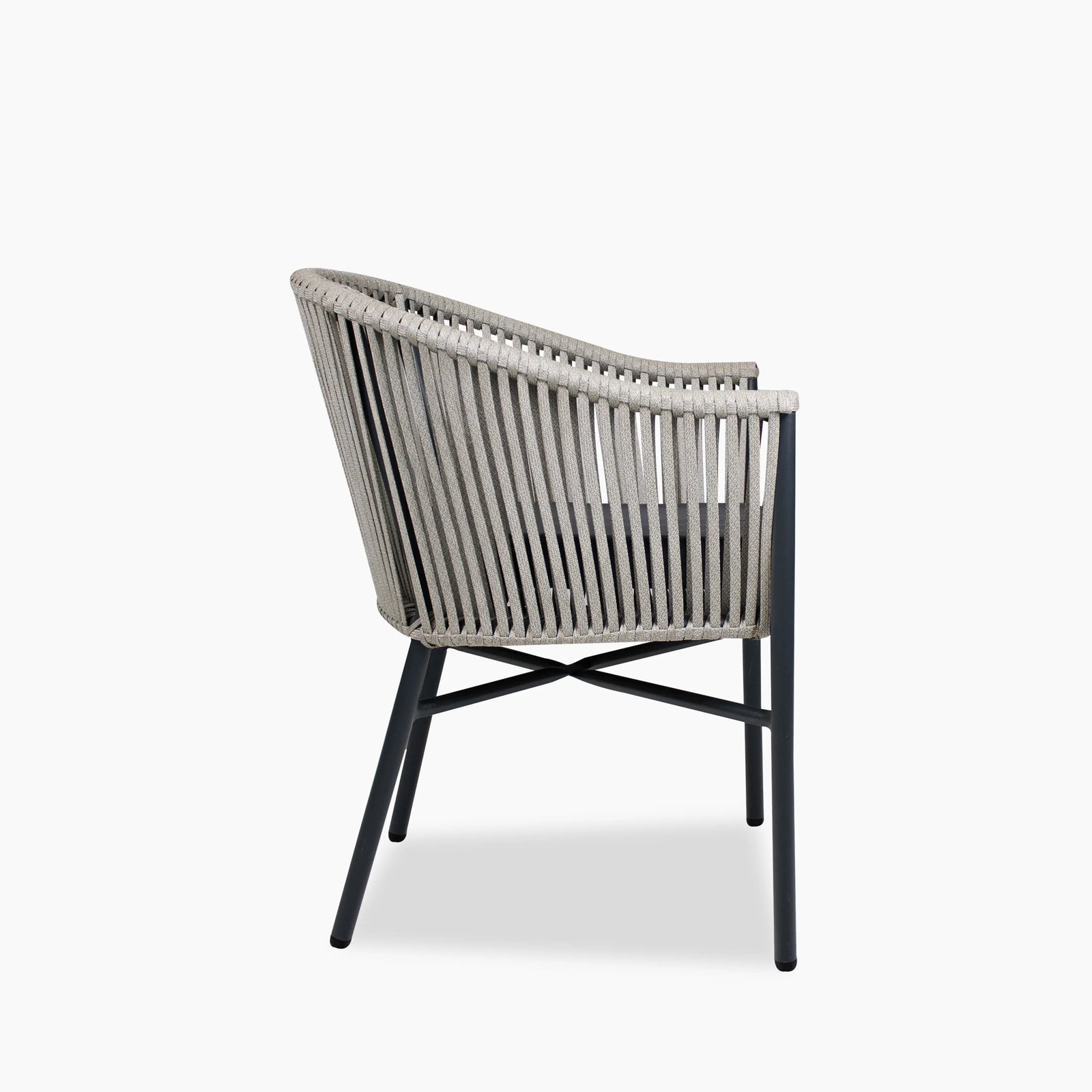 Rowan Stackable Dining Chair | Dark Grey