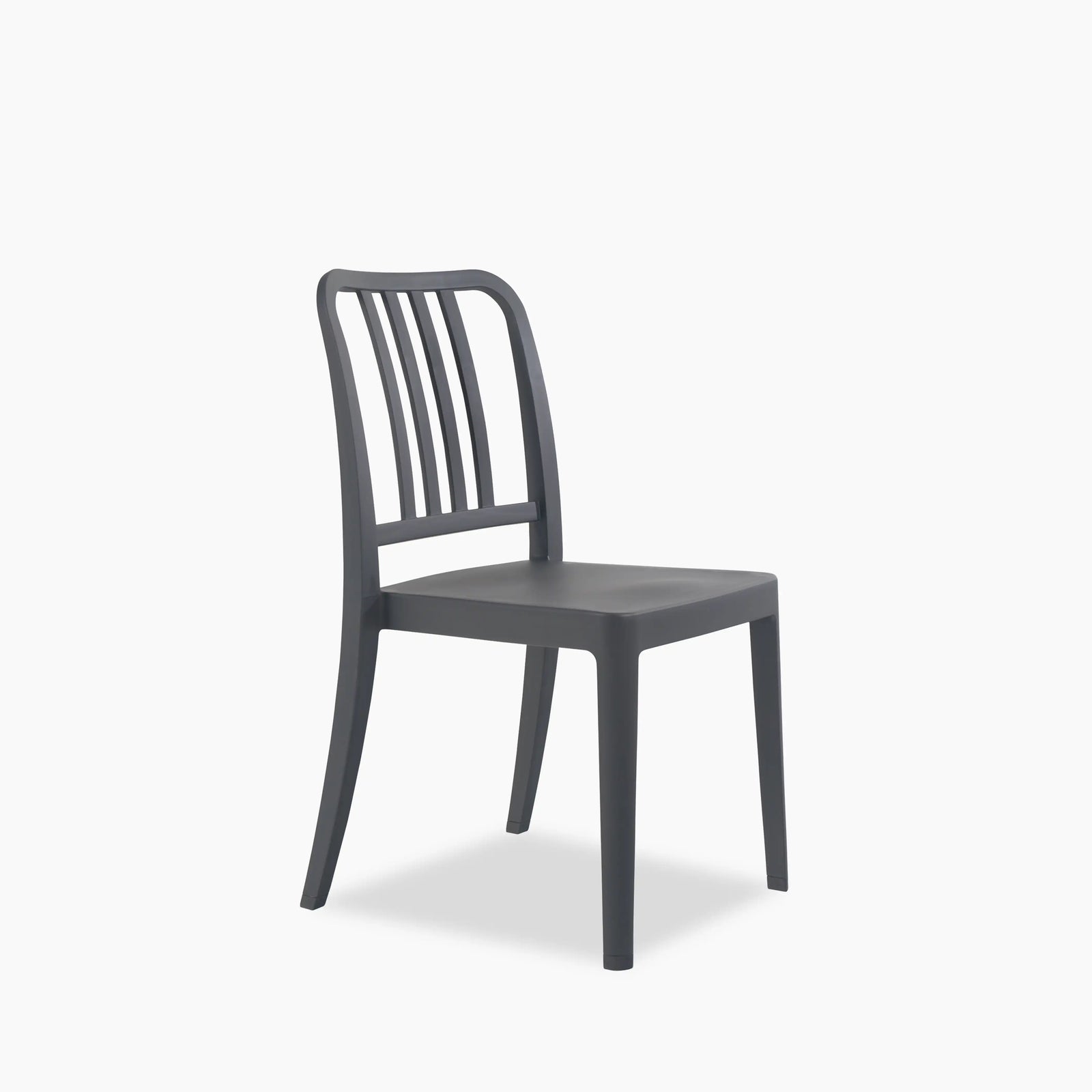 Astley Stackable Dining Chair | Dark Grey