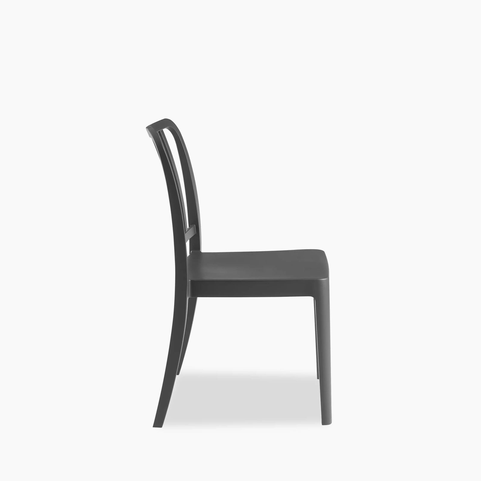 Astley Stackable Dining Chair | Dark Grey