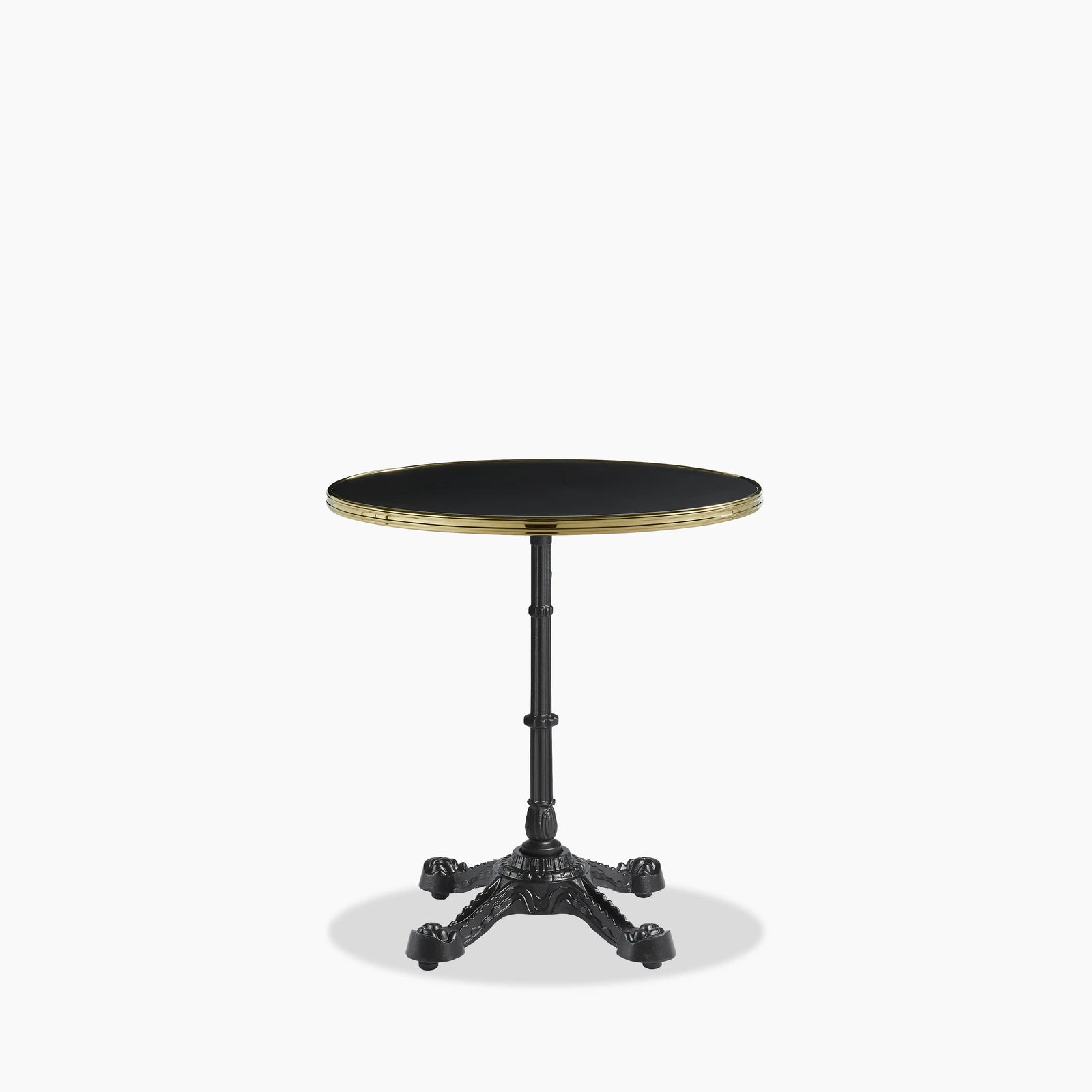 Parisian Style Flat Auto-Adjust Dining Table | Black & Brass