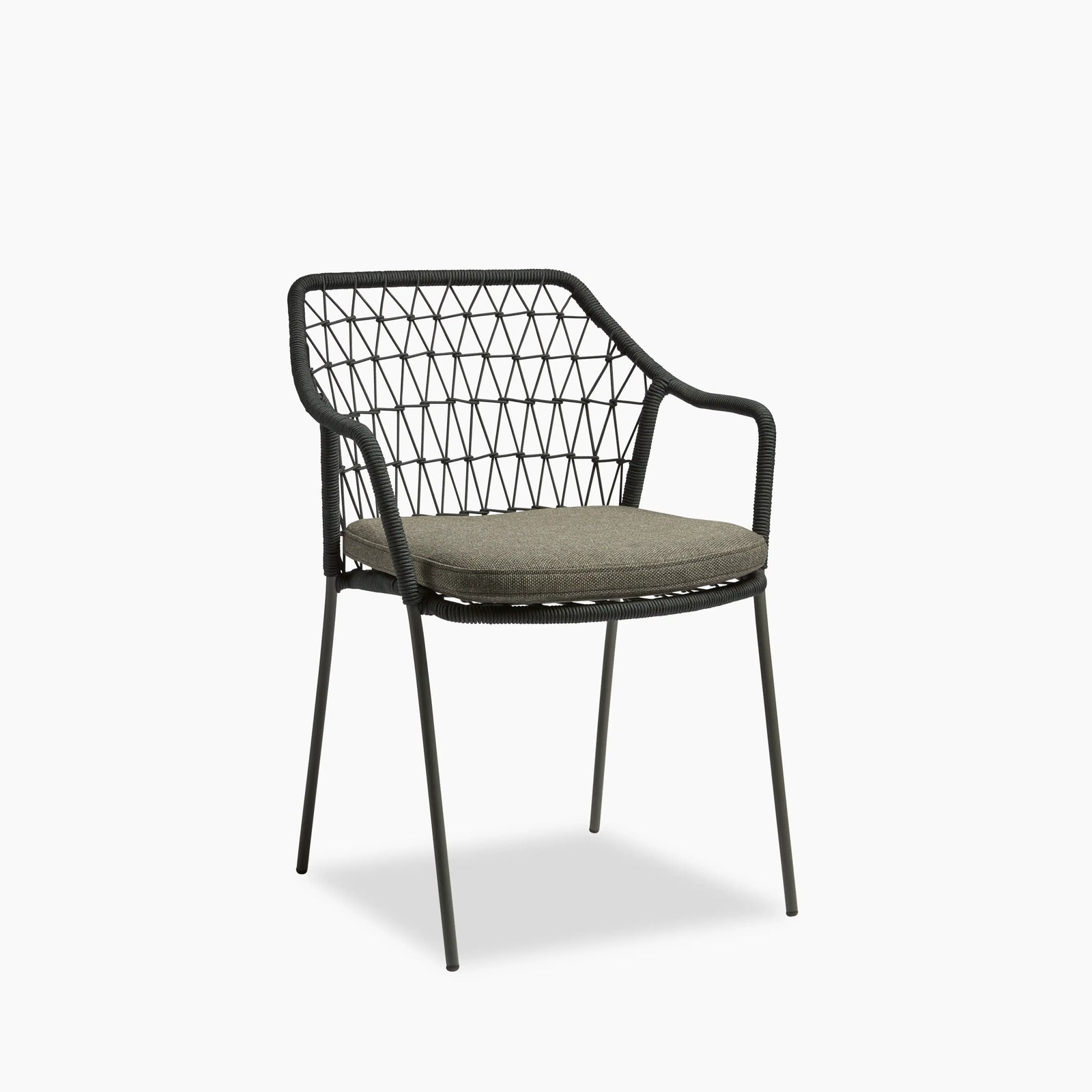 Milan Carver Dining Chair | Anthracite Grey & Black