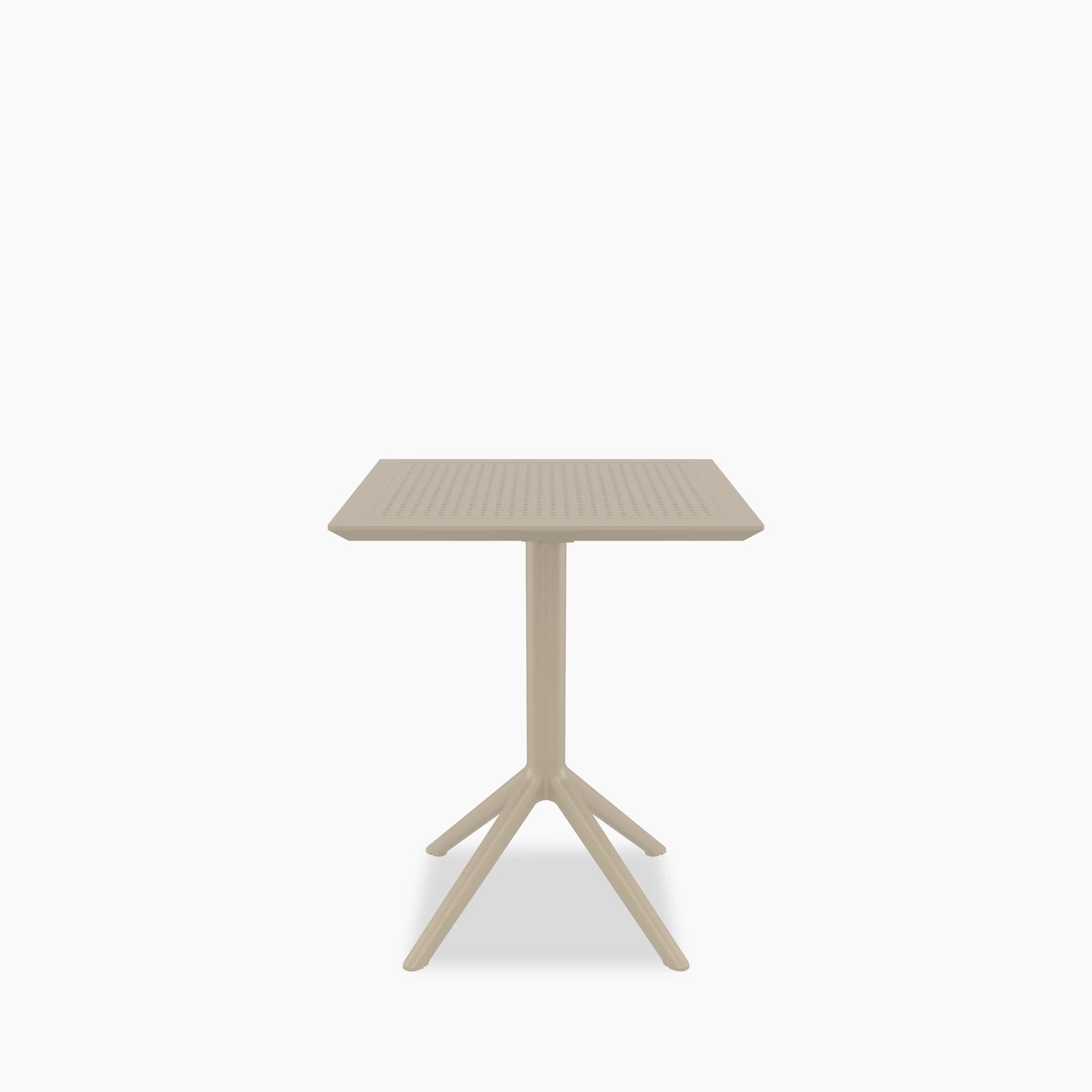 Aiden 4 Seat Square Cafe Table | Taupe