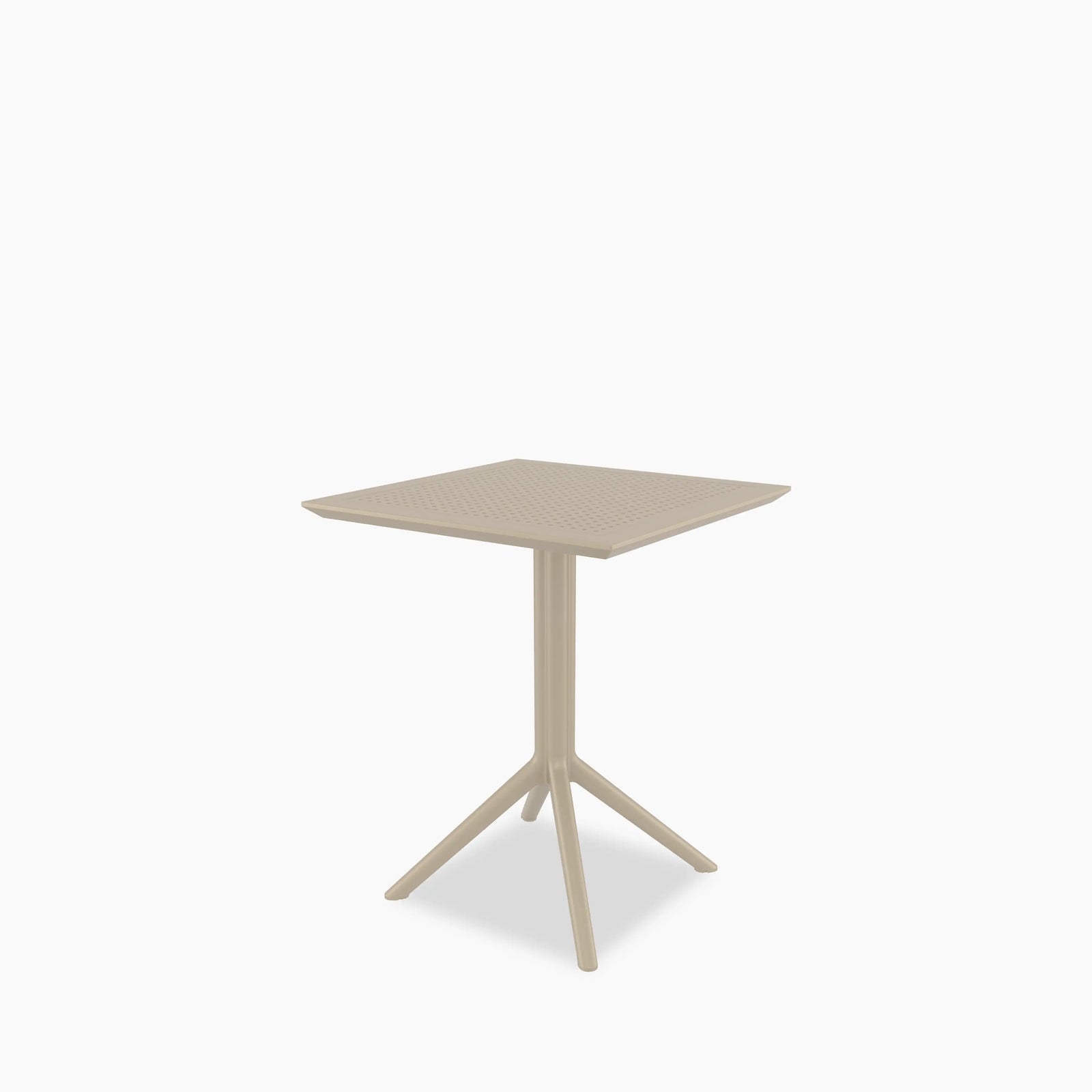 Aiden 4 Seat Square Cafe Table | Taupe
