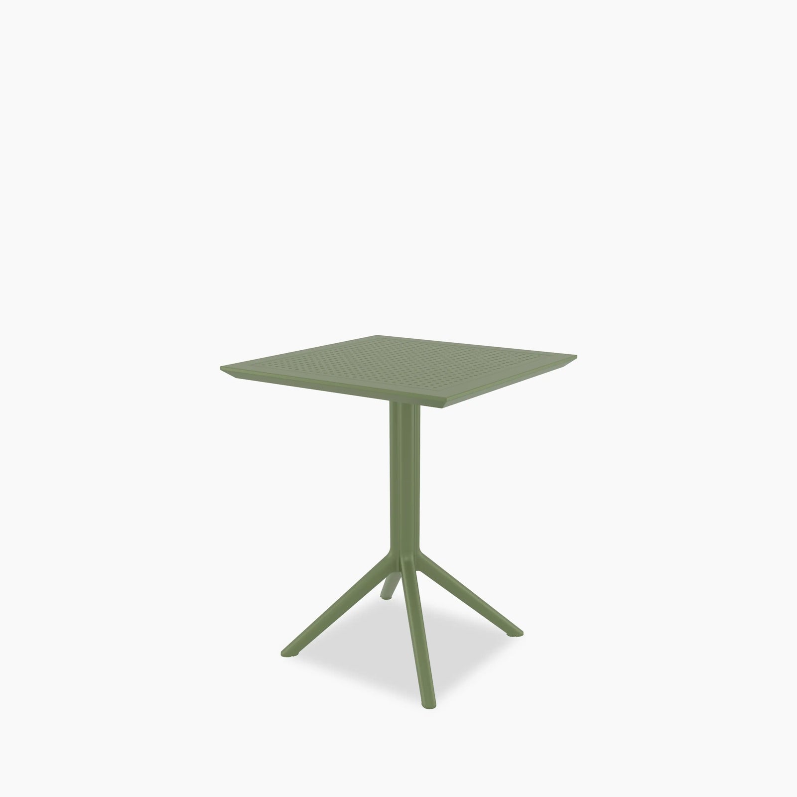 Aiden 4 Seat Square Cafe Table | Green