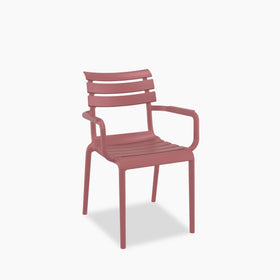 Hampton Stackable Carver Dining Chair | Marsala Pink