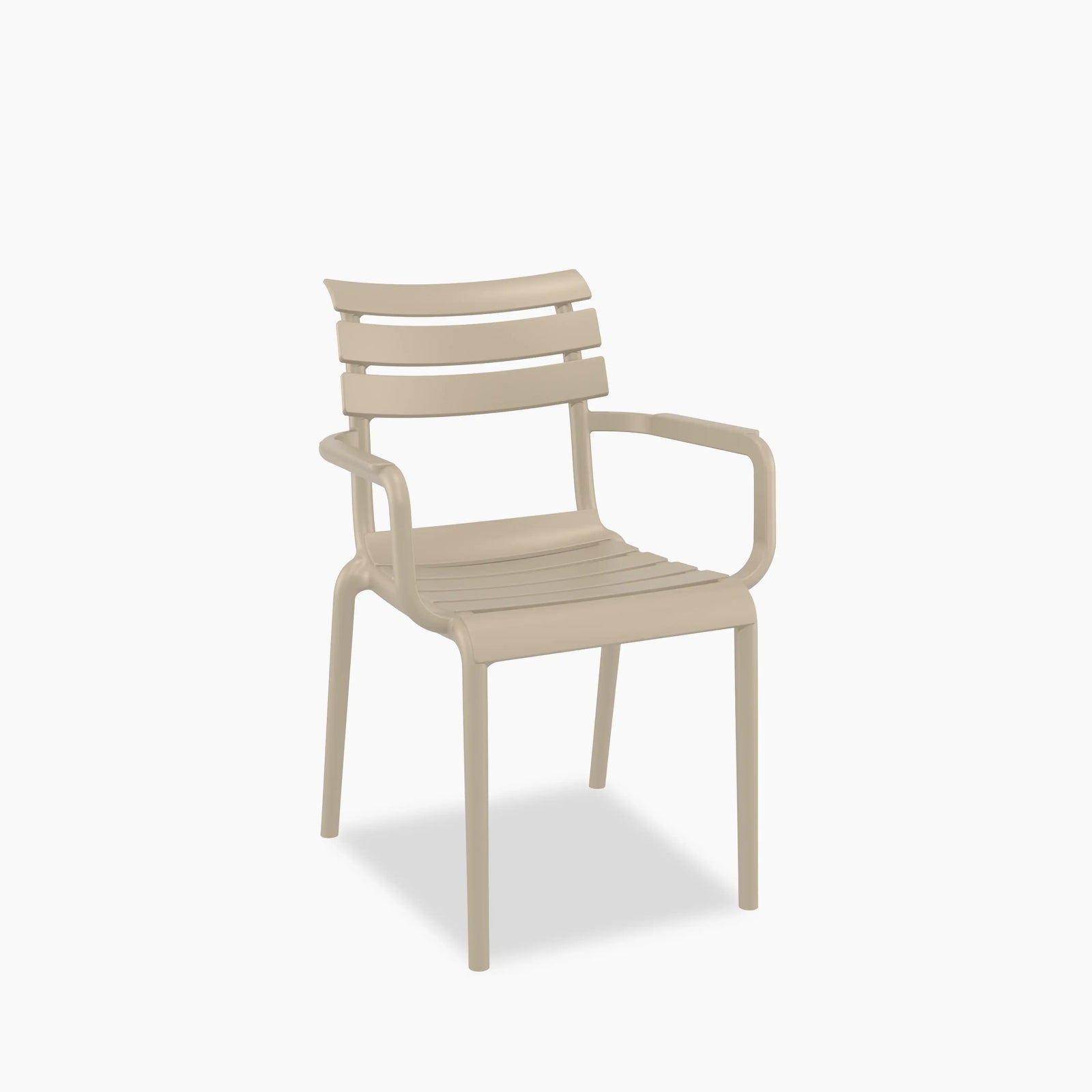 Hampton Stackable Carver Dining Chair | Taupe