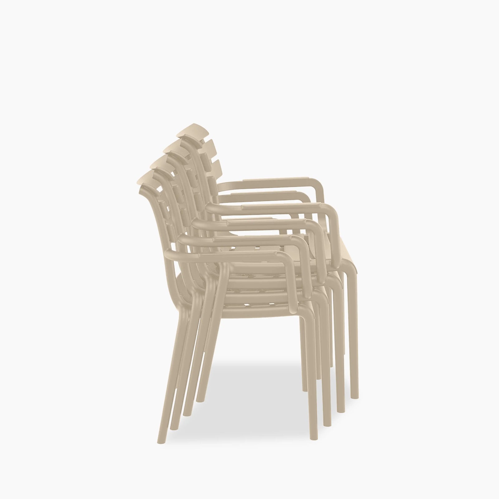 Hampton Stackable Carver Dining Chair | Taupe