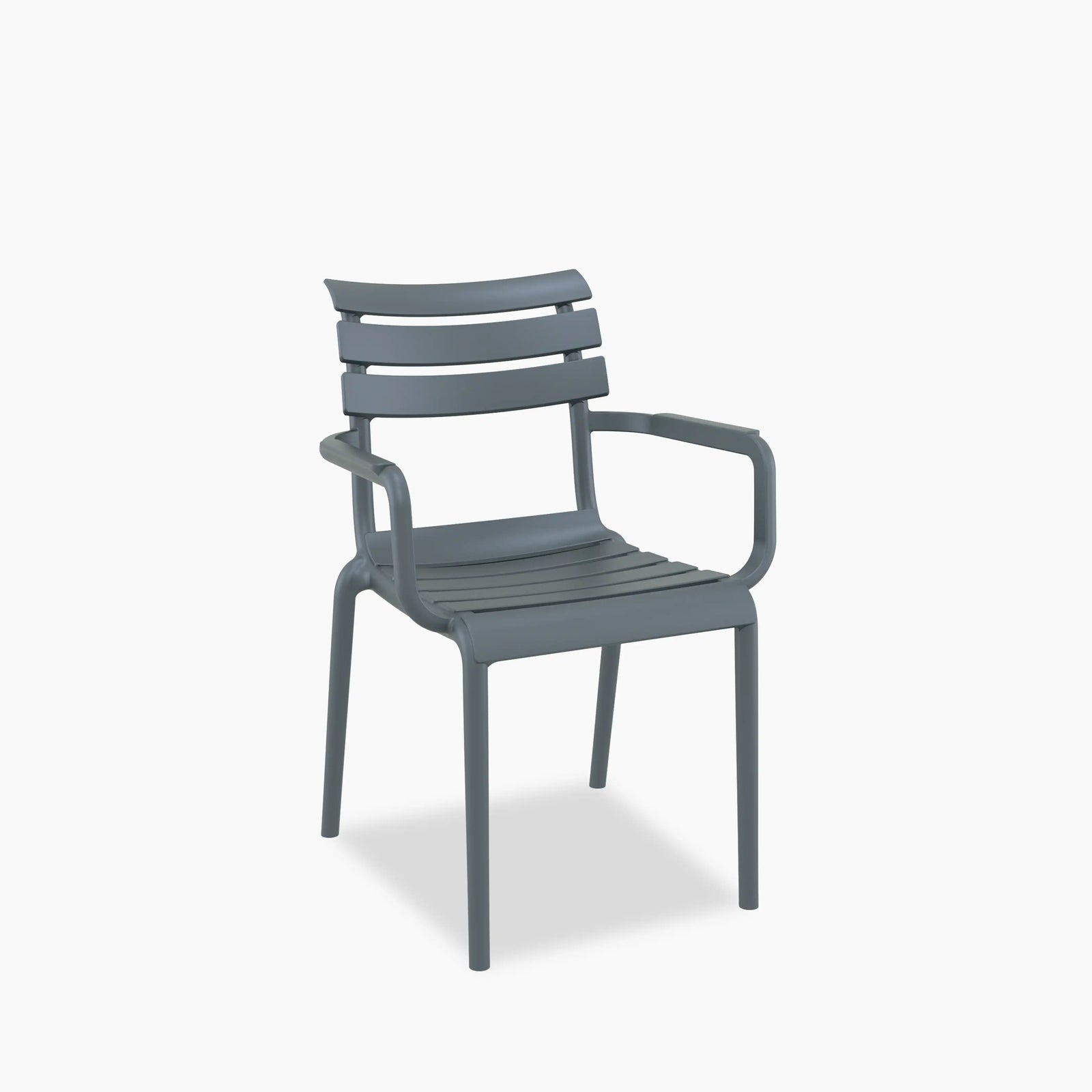 Hampton Stackable Carver Dining Chair | Grey