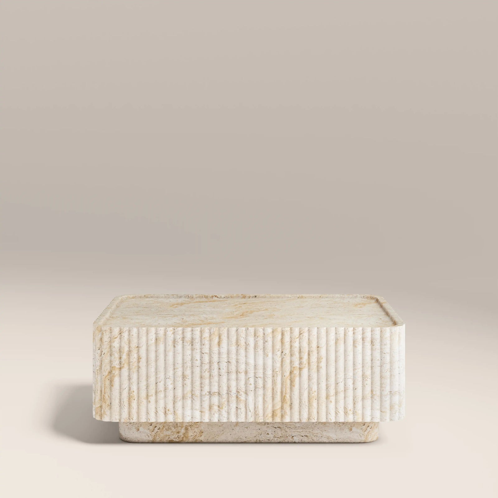Osmond Rectangular Coffee Table | Natural Travertine Effect