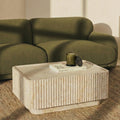 Osmond Rectangle Coffee Table | Natural Travertine Effect