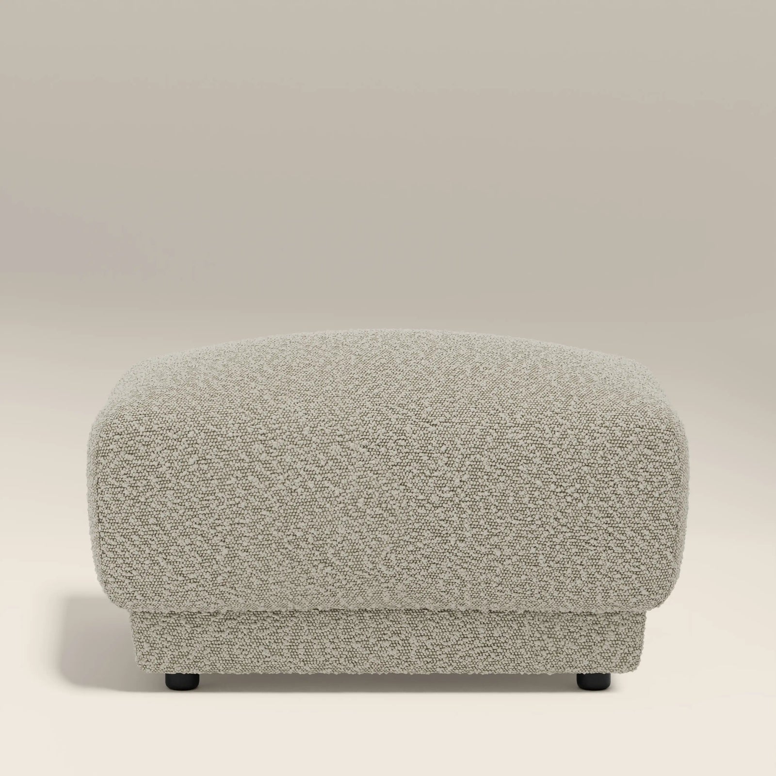 Cloud Footstool | Speckled Stone Sustainable Boucle