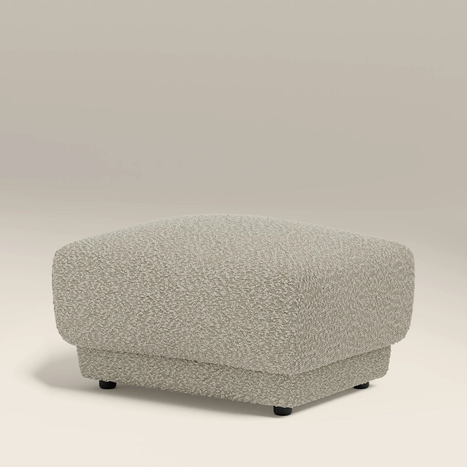 Cloud Footstool | Speckled Stone Sustainable Boucle