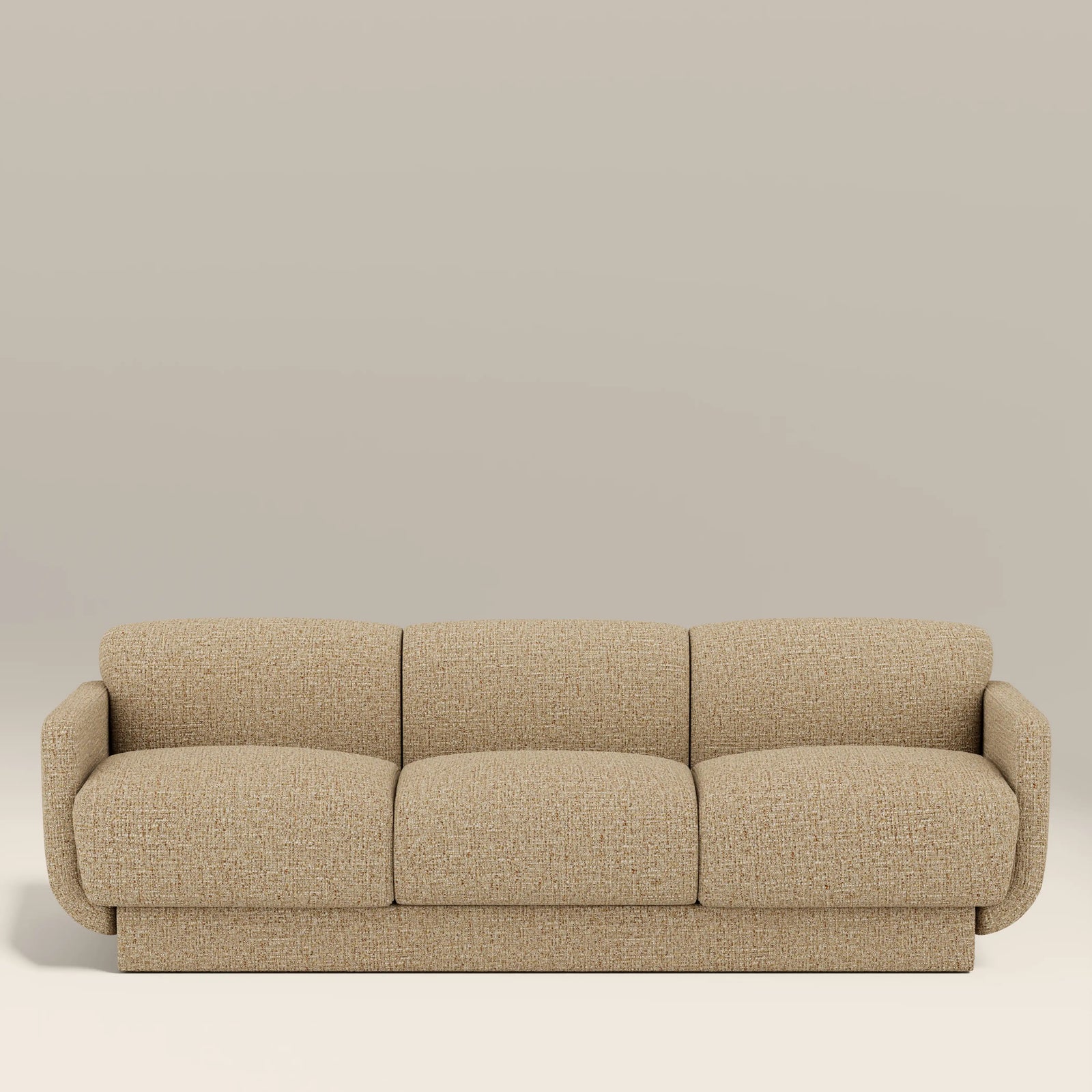 Connick 3 Seater Sofa | Speckled Latte Boucle