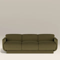 Connick 3 Seater Sofa | Moss Green Sustainable Mohair Velvet