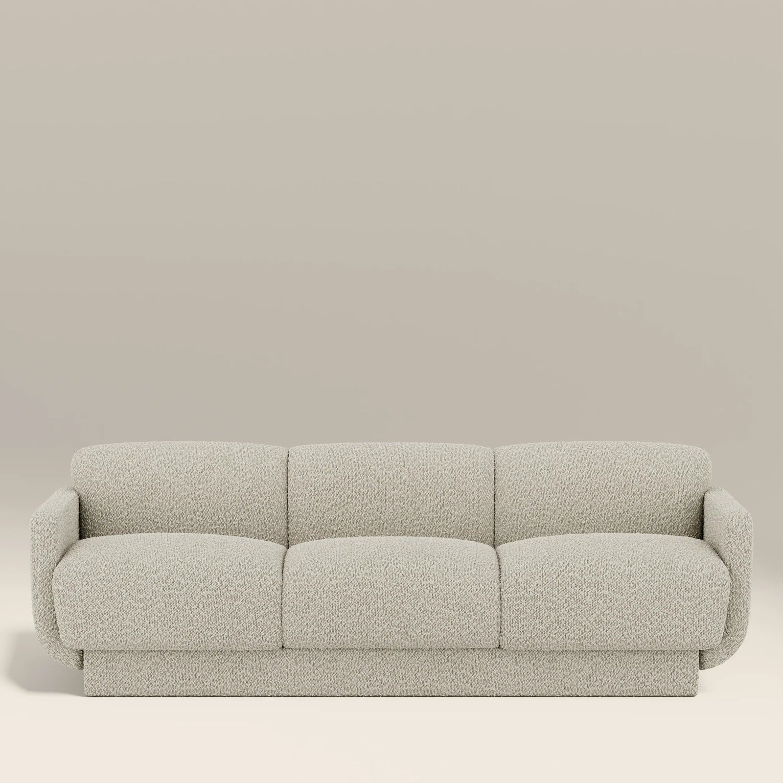 Connick 3 Seater Sofa | Speckled Stone Sustainable Boucle