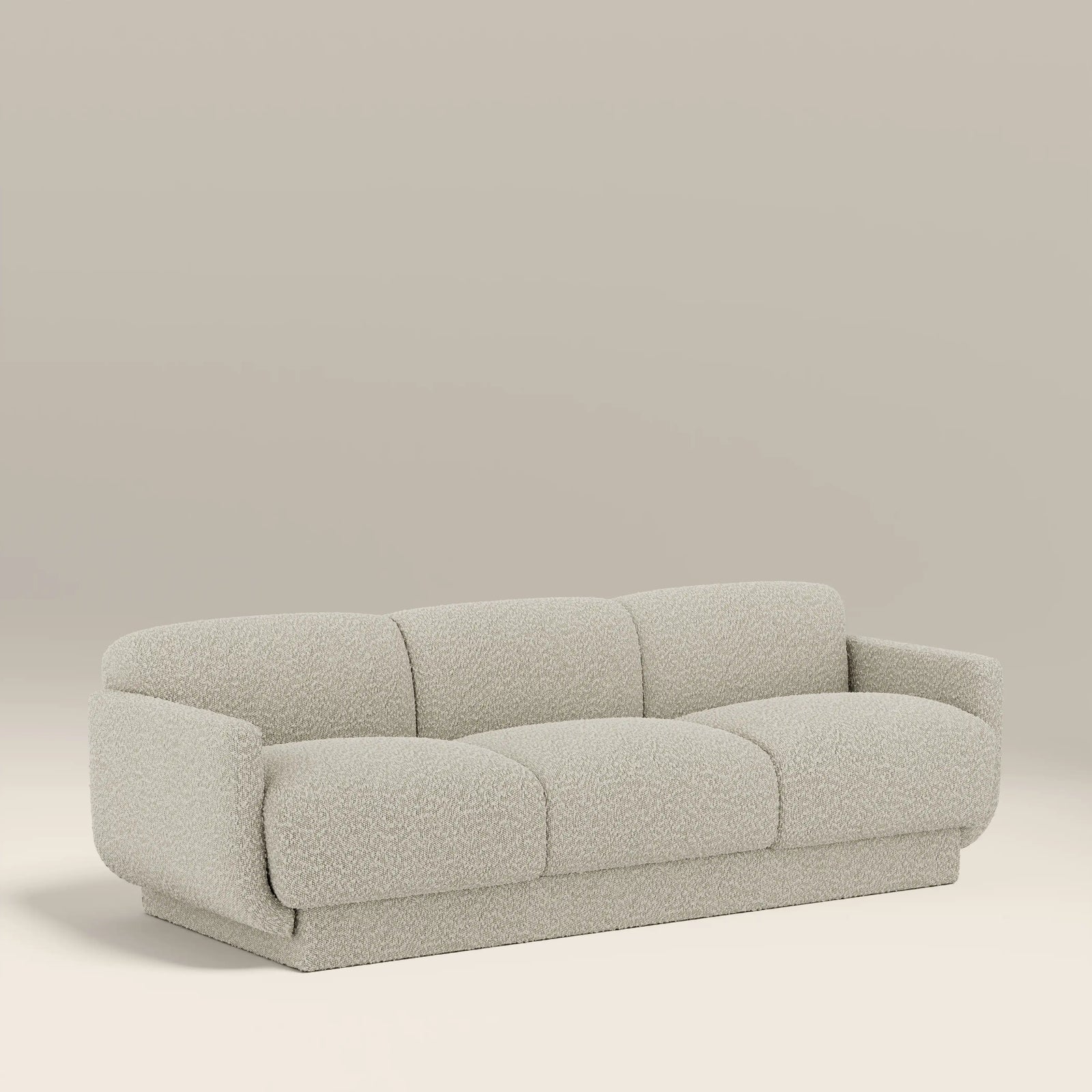 Connick 3 Seater Sofa | Speckled Stone Sustainable Boucle