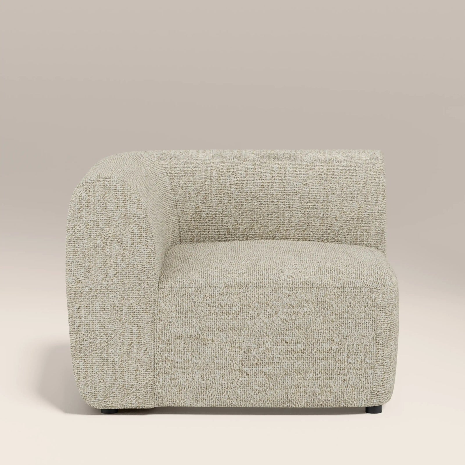 Malmo Corner Module Section | Oatmeal Woven Boucle