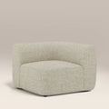 Malmo Corner Module Section | Oatmeal Woven Boucle