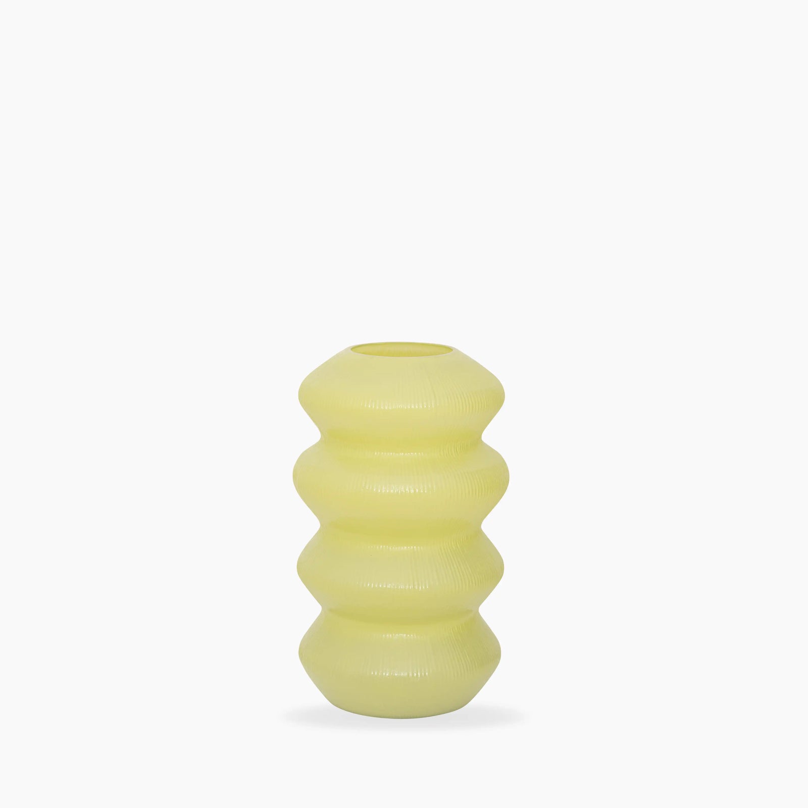 Indra Recycled Glass Vase | Lemon Zest
