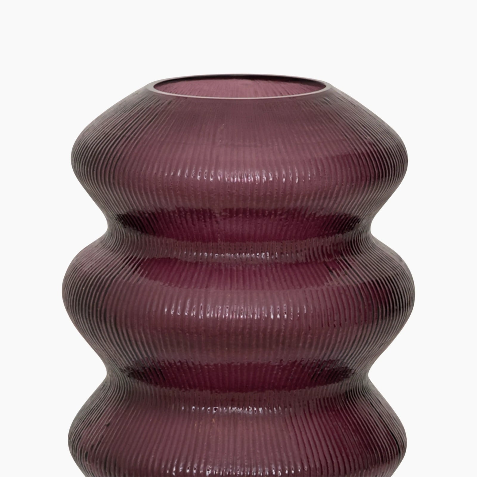 Indra Recycled Glass Vase | Grape