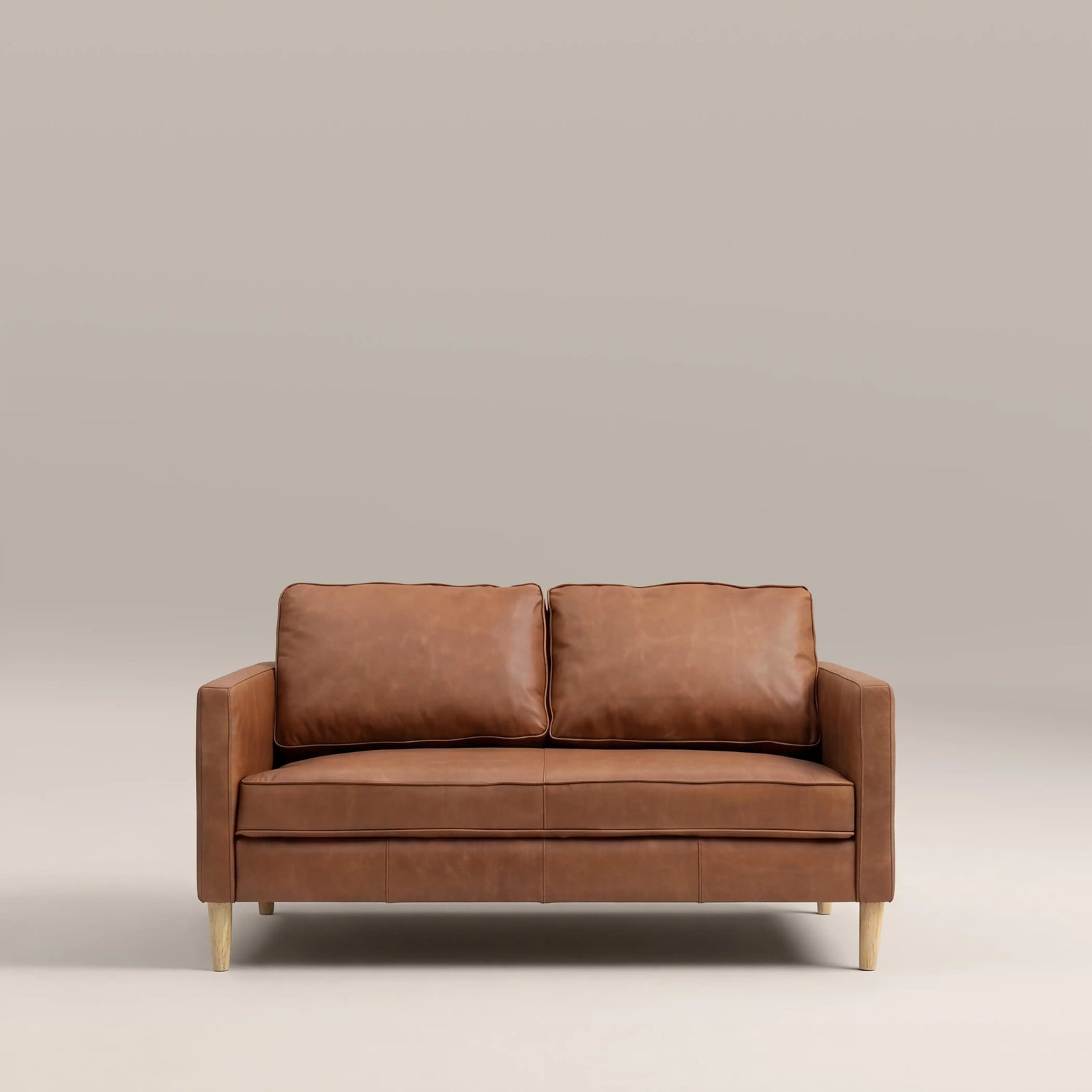 Sloane 2 Seater Sofa | Vintage Tan Leather