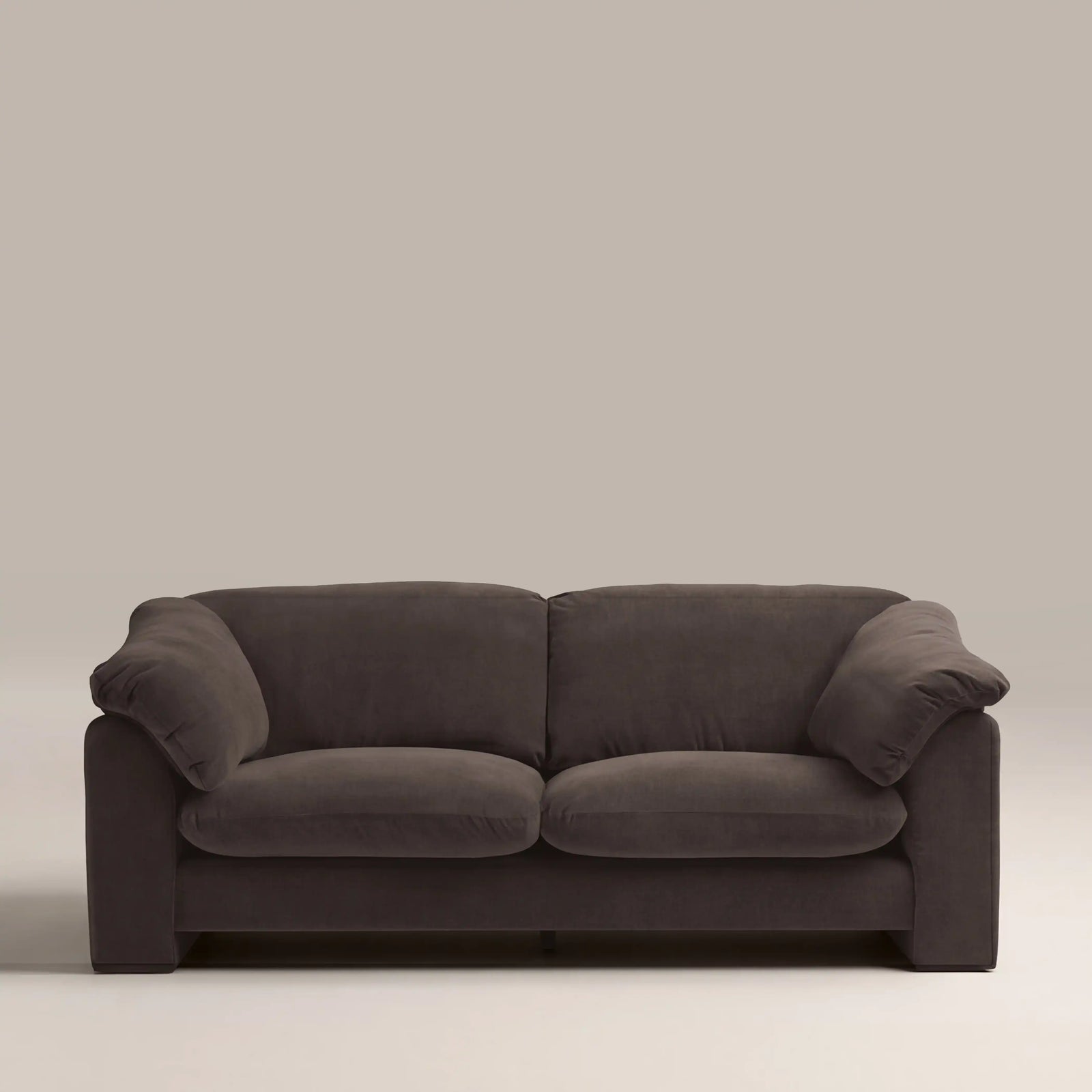 Renata 3 Seater Sofa | Dark Brown Fabric
