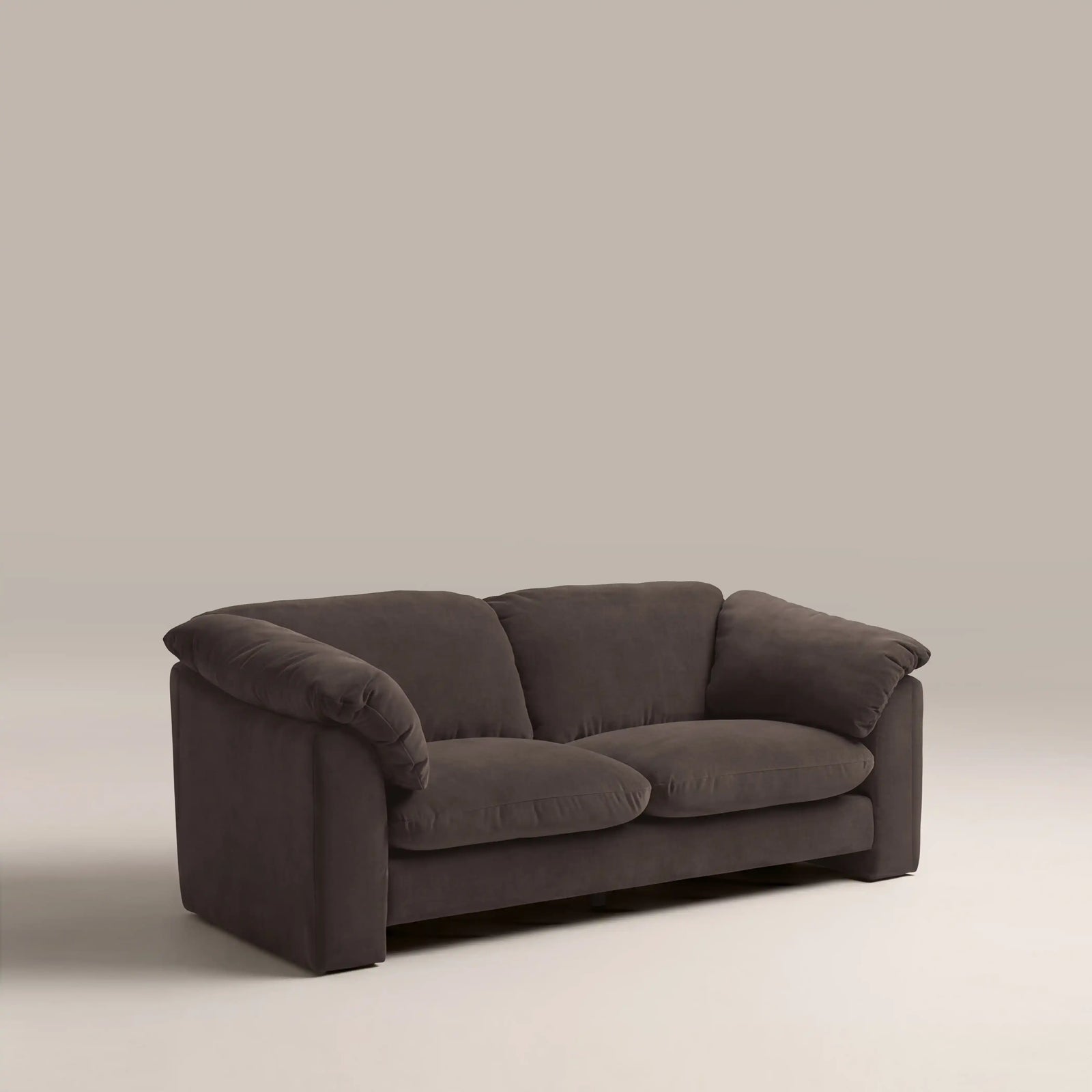 Renata 3 Seater Sofa | Dark Brown Fabric