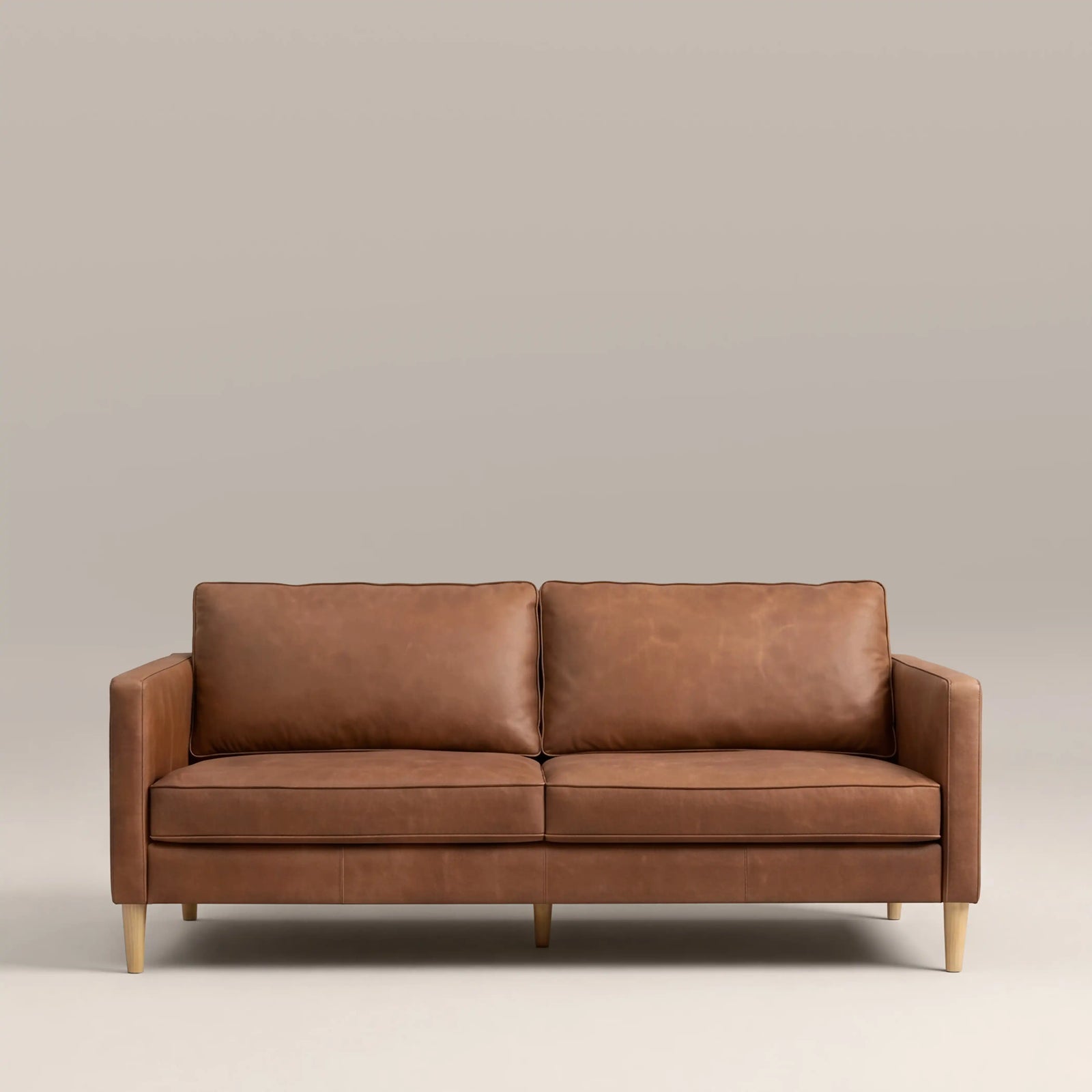 Sloane 3 Seater Sofa | Vintage Tan Leather