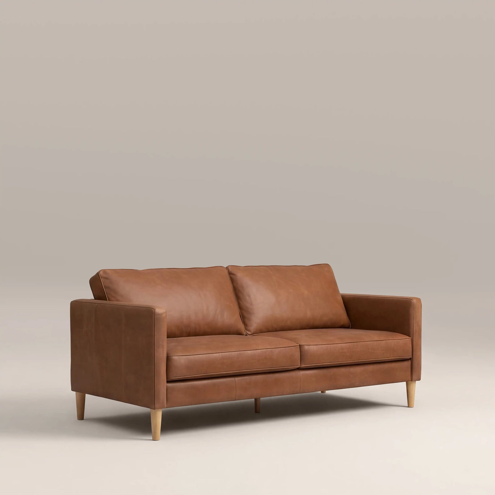 Sloane 3 Seater Sofa | Vintage Tan Leather