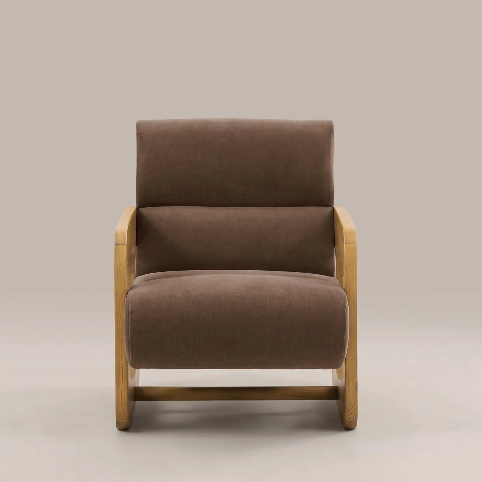 Tosca Armchair | Sepia Brown Fabric