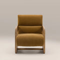 Tosca Armchair | Golden Brown Fabric