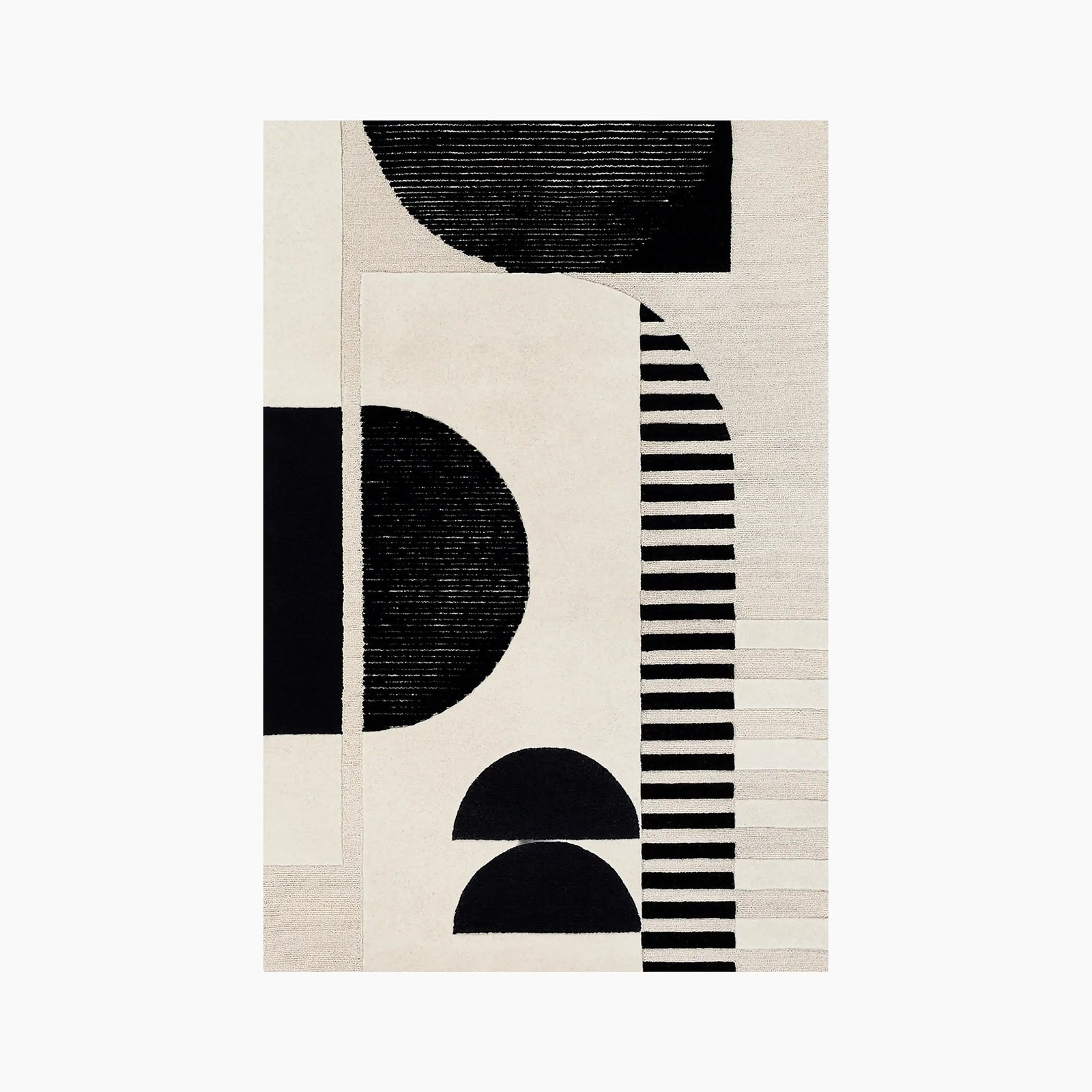Archer Hand Tufted Wool Rug | Black
