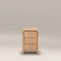 Winslow Small 3 Drawer Bedside Table | Natural