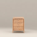 Winslow Large 3 Drawer Bedside Table | Natural