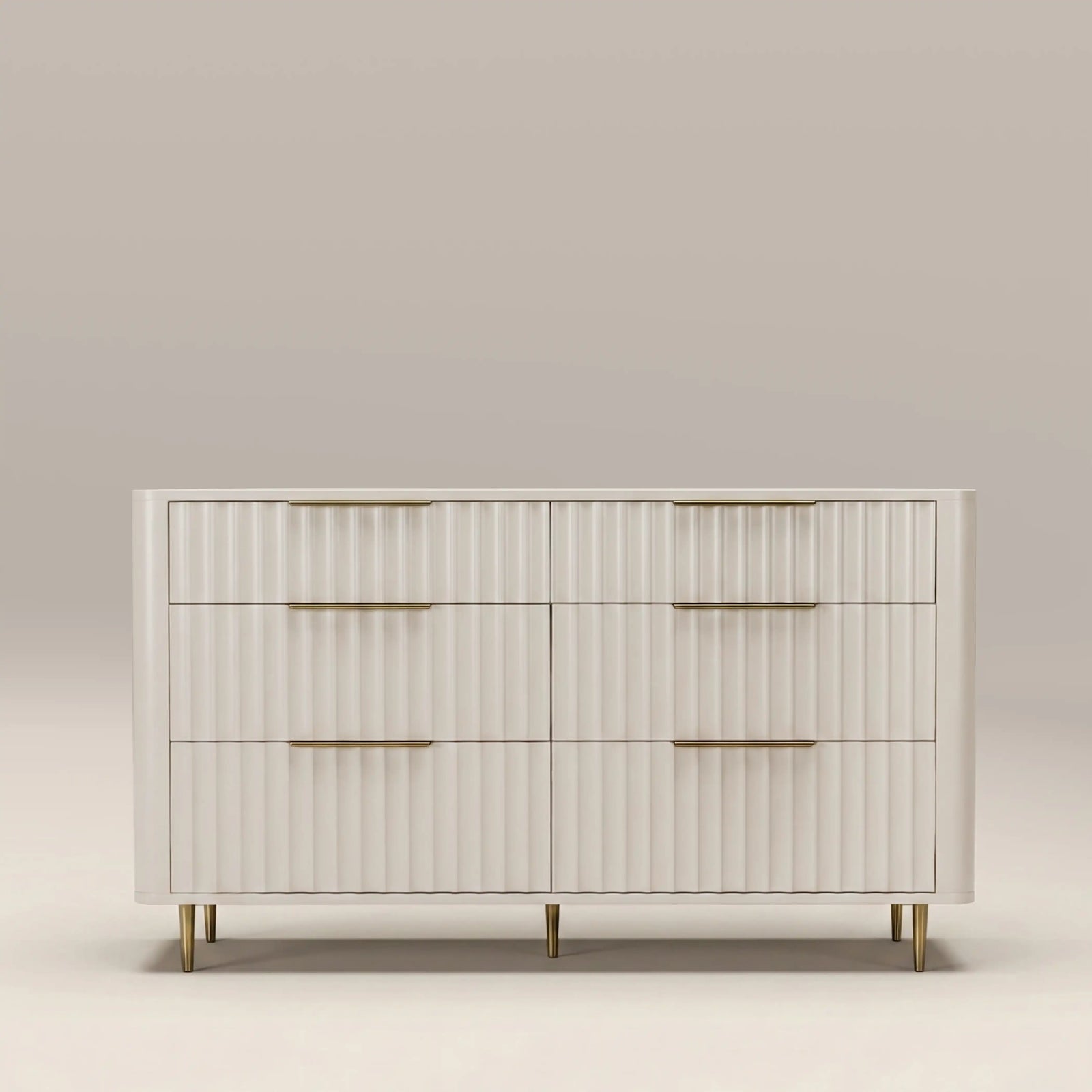 Suvi 6 Drawer Chest of Drawers | Ivory